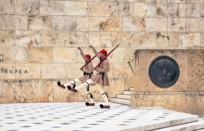 athens greece changing of the guard