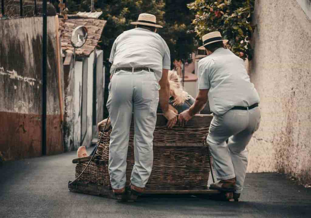 Monte Wicker Toboggan Ride Madeira