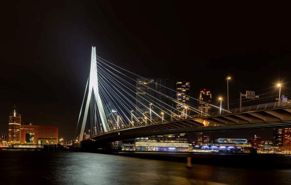 Erasmus Bridge in Rotterdam, Netherlands
