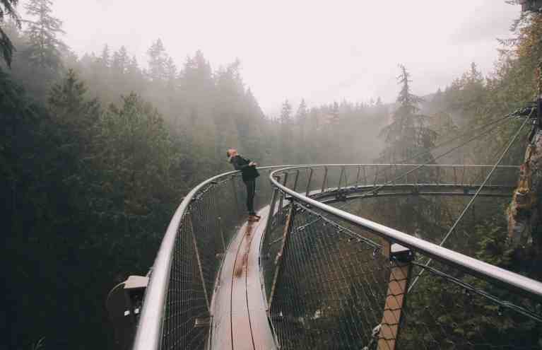 unusual things to do in Canada - Capilano Suspension Bridge
