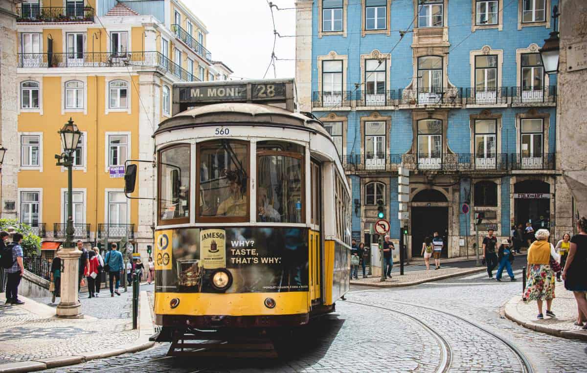 Lisbon Transportation - Yellow Tram