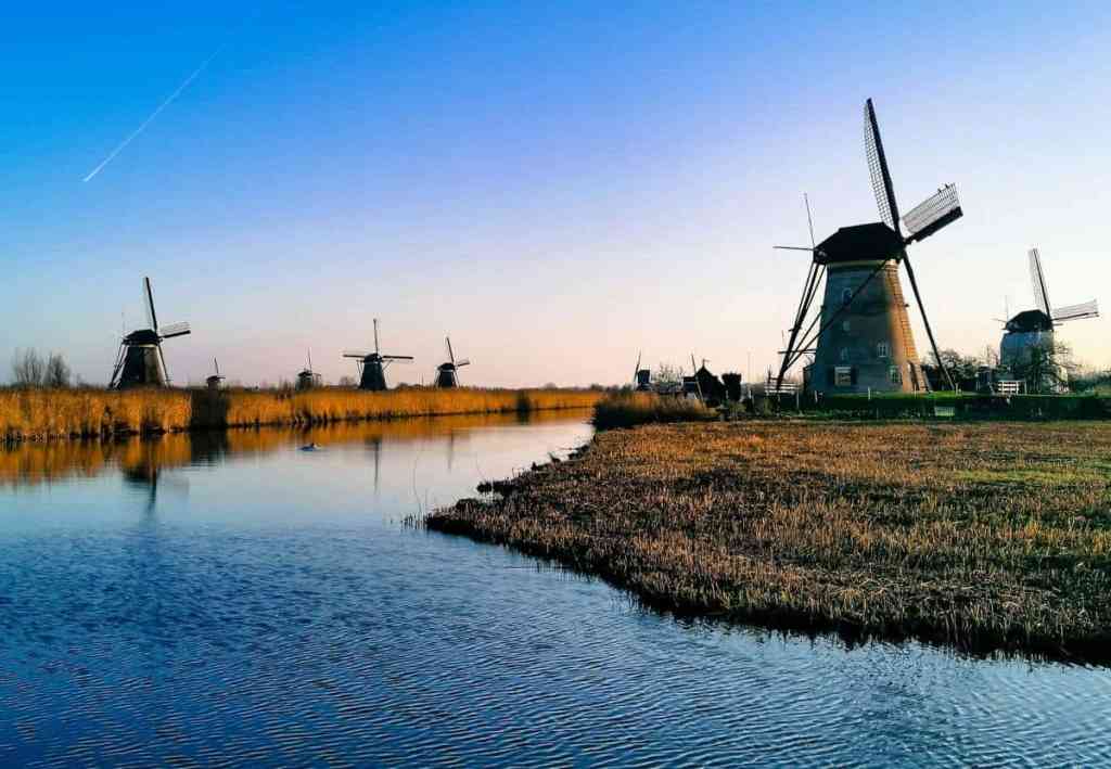 Kinderdijk in winter