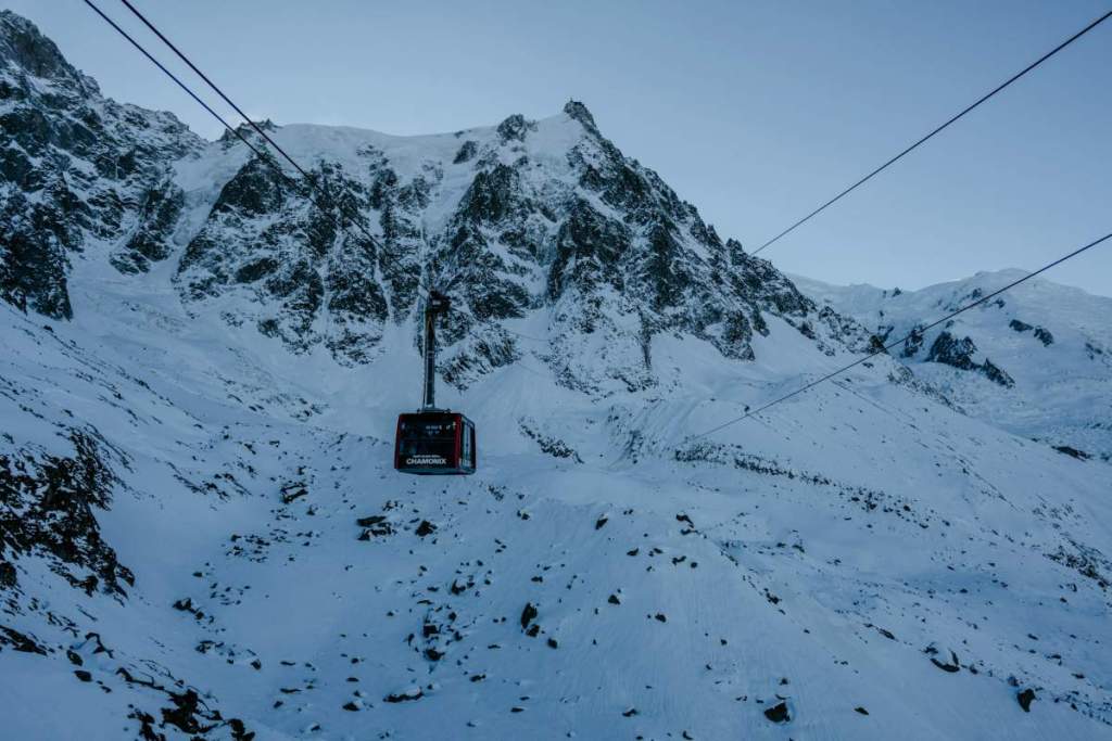 Cable Car to Aiguille du Midi in Charmonix
